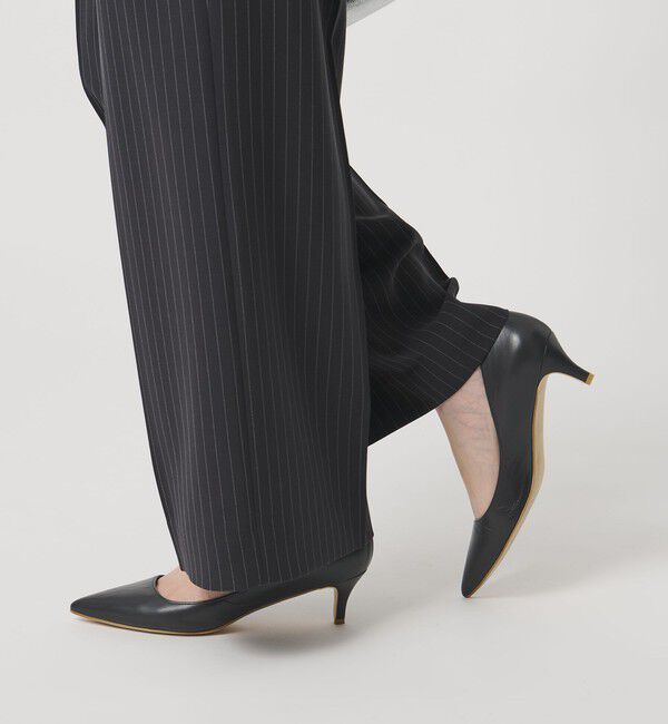 UNITED ARROWS「ポインテッド ソフト パンプス D.GRAY」|パンプス|DK.GRAY