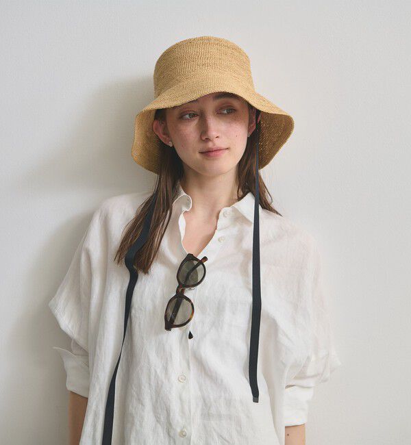 UNITED ARROWS「ラフィア/リボン ハット UV」|ハット|