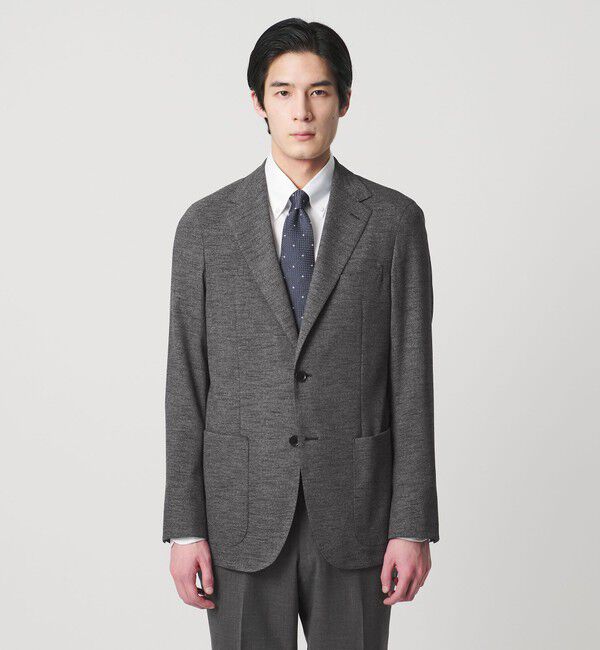 UNITED ARROWS「ソフト カラミ シングル 2ボタン テーラードジャケット COMFORT EASY‐MODEL　ヨコストレッチ」|テーラードジャケット|