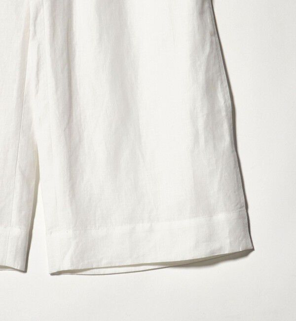 UNITED ARROWS「リネン パッチポケット イージーパンツ WHITE ‐ウォッシャブル‐」|チノ|