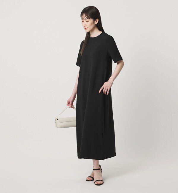 UNITED ARROWS「Drapy ショートスリーブ ワンピース ‐ウォッシャブル‐」|ワンピース|