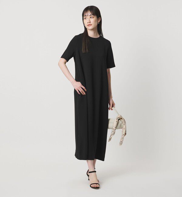 UNITED ARROWS「Drapy ショートスリーブ ワンピース ‐ウォッシャブル‐」|ワンピース|