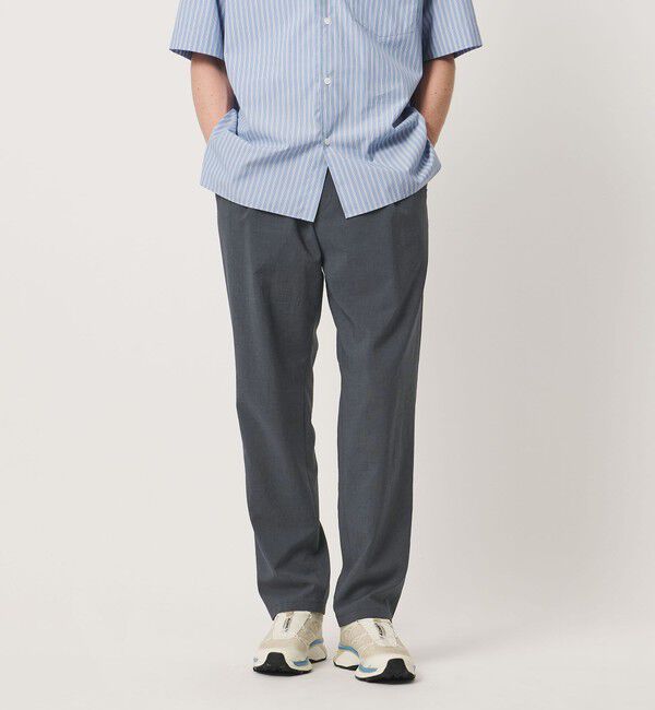 UNITED ARROWS「サマーポリエステル ナチュラルポプリン オールギャザー 1プリーツ イージーパンツ」|その他|