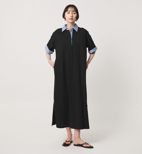 UNITED ARROWS「ターン アップ ワンピース」|ワンピース|BLACK