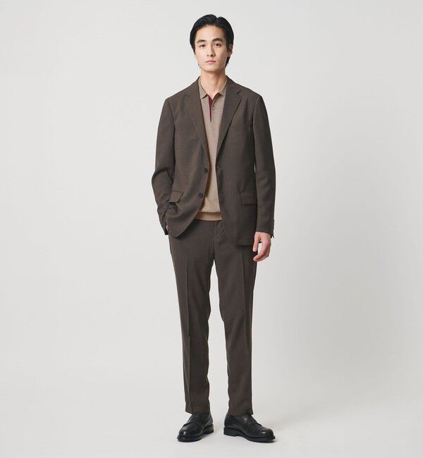 UNITED ARROWS「ショートスリーブ ボーダー ニットポロシャツ UA COZY ウォッシャブル 抗菌防臭」|ポロシャツ|