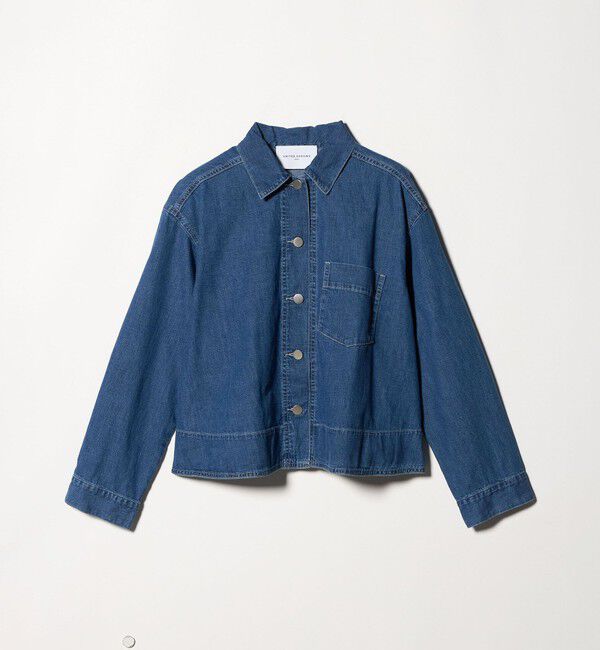UNITED ARROWS「ステッチ フレア デニムジャケット」|デニムジャケット|COBALT