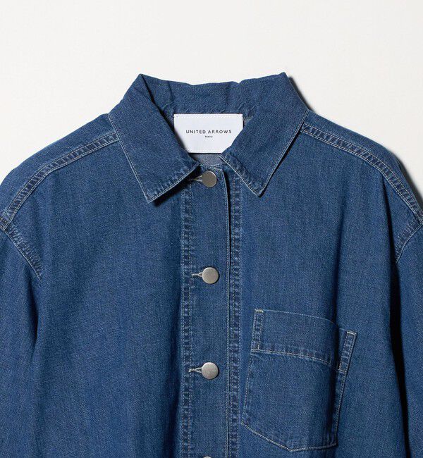 UNITED ARROWS「ステッチ フレア デニムジャケット」|デニムジャケット|