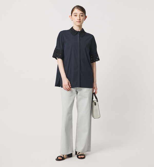 UNITED ARROWS「エンブロイダリー シャツ ブラウス 4WAY」|シャツ・ブラウス|