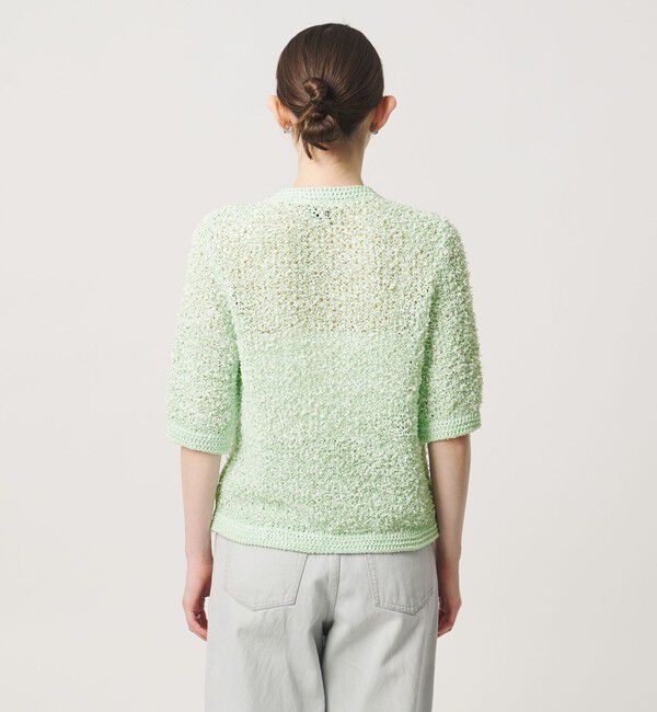 UNITED ARROWS「YTM 7分袖 カラー ミックス カーディガン」|カーディガン|