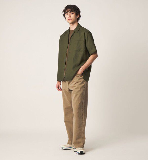 UNITED ARROWS「トリアセテート/ポリエステル ツイル オープンカラーシャツ」|シャツ・ブラウス|