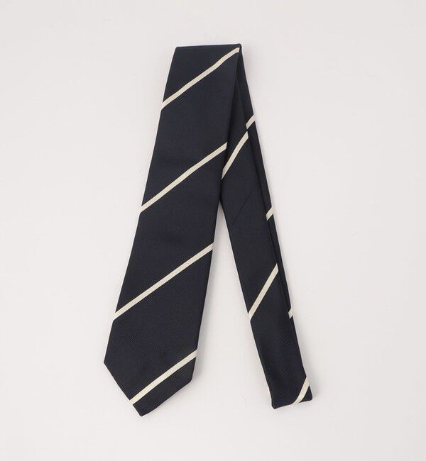 UNITED ARROWS green label relaxing「＜partitura＞8.0cm ストライプ2 ネクタイ」|ネクタイ・蝶ネクタイ|NAVY