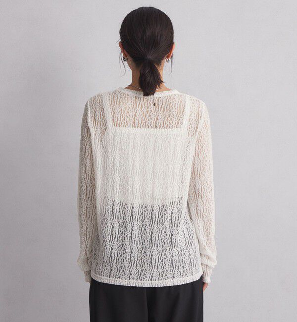 UNITED ARROWS green label relaxing「【WEB限定】＜at ease＞レース プルオーバー カットソー」|Tシャツ・カットソー|