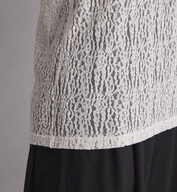 UNITED ARROWS green label relaxing「【WEB限定】＜at ease＞レース プルオーバー カットソー」|Tシャツ・カットソー|