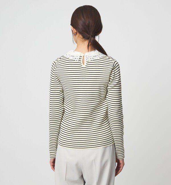 UNITED ARROWS green label relaxing「リブ エリレース 2WAY ニット プルオーバー ウォッシャブル」|ニット・セーター|