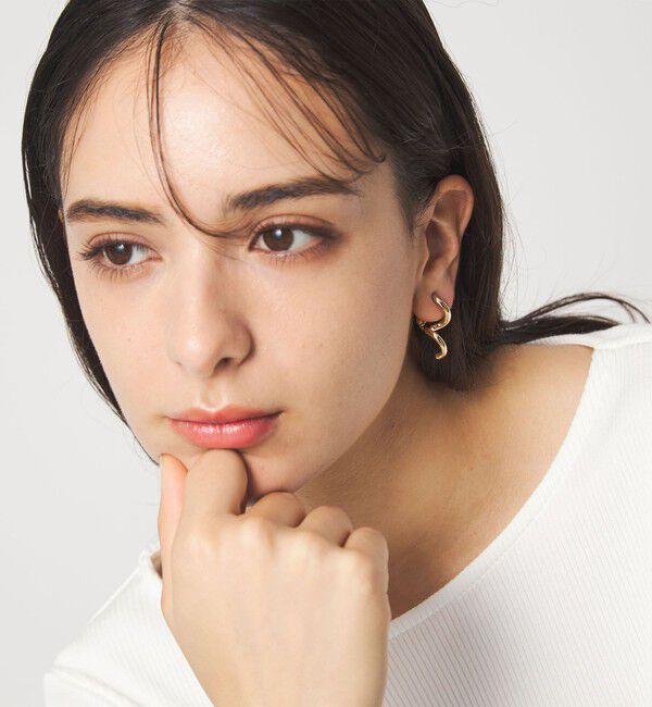 UNITED ARROWS green label relaxing「カーリーライン イヤリング」|イヤリング|