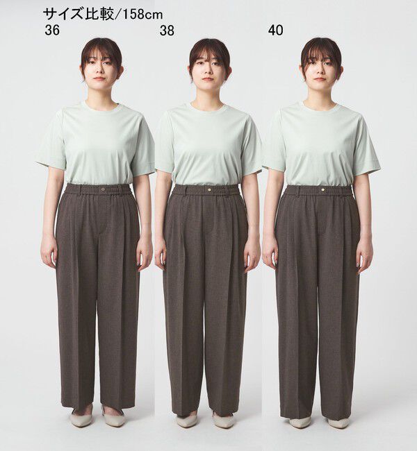 UNITED ARROWS green label relaxing「【結論シリーズ】ニーハイワイドパンツ［size SHORT/TALLあり］」|その他|