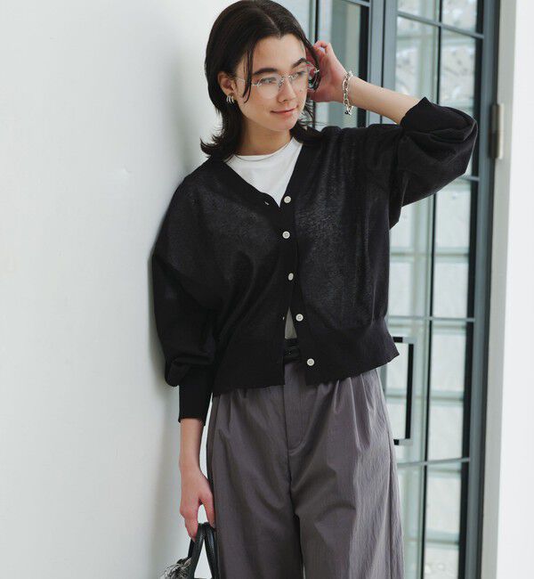 UNITED ARROWS green label relaxing「【結論シリーズ】ビューティーネック2WAYカーデ ウォッシャブル」|カーディガン|