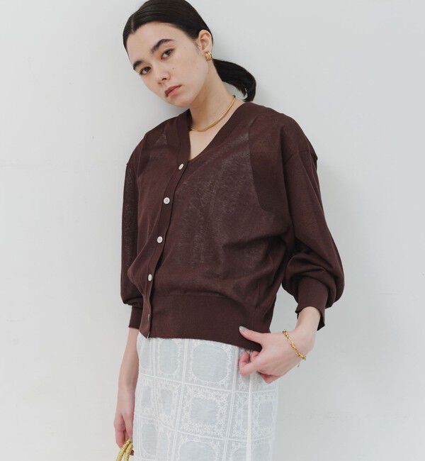 UNITED ARROWS green label relaxing「【結論シリーズ】ビューティーネック2WAYカーデ ウォッシャブル」|カーディガン|