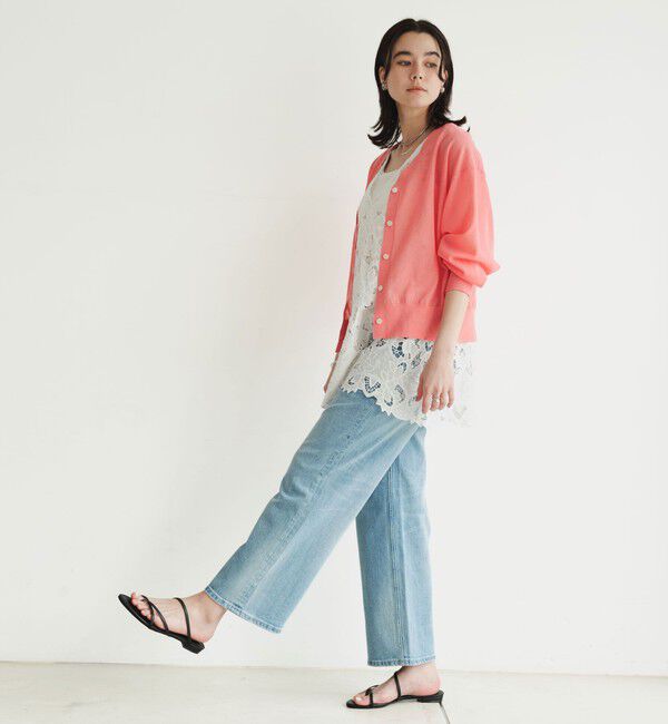 UNITED ARROWS green label relaxing「【結論シリーズ】ビューティーネック2WAYカーデ ウォッシャブル」|カーディガン|