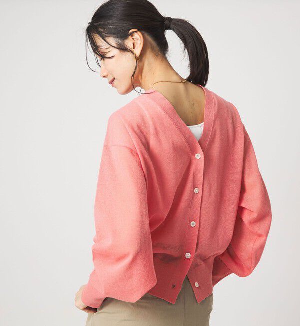 UNITED ARROWS green label relaxing「【結論シリーズ】ビューティーネック2WAYカーデ ウォッシャブル」|カーディガン|