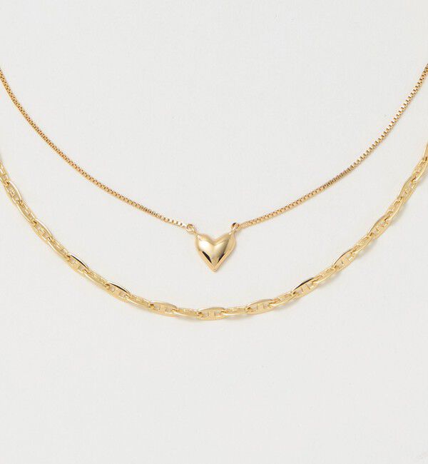 UNITED ARROWS green label relaxing「【WEB限定】3WAY コンビチェーン ネックレス（２本セット）」|ネックレス|GOLD