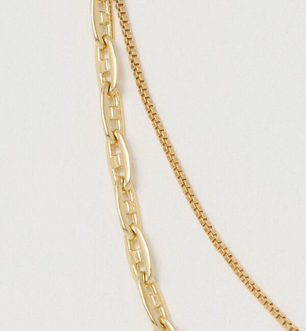 UNITED ARROWS green label relaxing「【WEB限定】3WAY コンビチェーン ネックレス（２本セット）」|ネックレス|