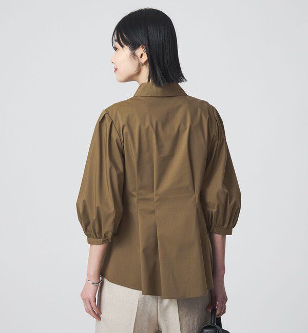 UNITED ARROWS green label relaxing「ウエスト タック フレア シャツ」|シャツ・ブラウス|