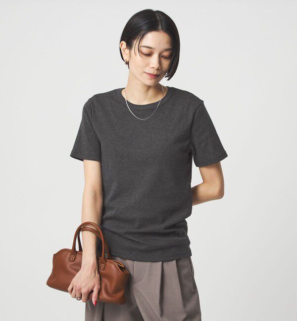 UNITED ARROWS green label relaxing「【別注】＜PETIT BATEAU＞ショートスリーブ プリント Tシャツ」|Tシャツ・カットソー|DK.GRAY
