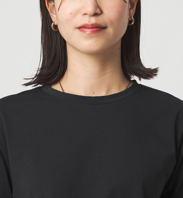 UNITED ARROWS green label relaxing「【WEB限定】＜at ease＞バック フレア カットソー  接触冷感 UVカット 遮熱」|Tシャツ・カットソー|