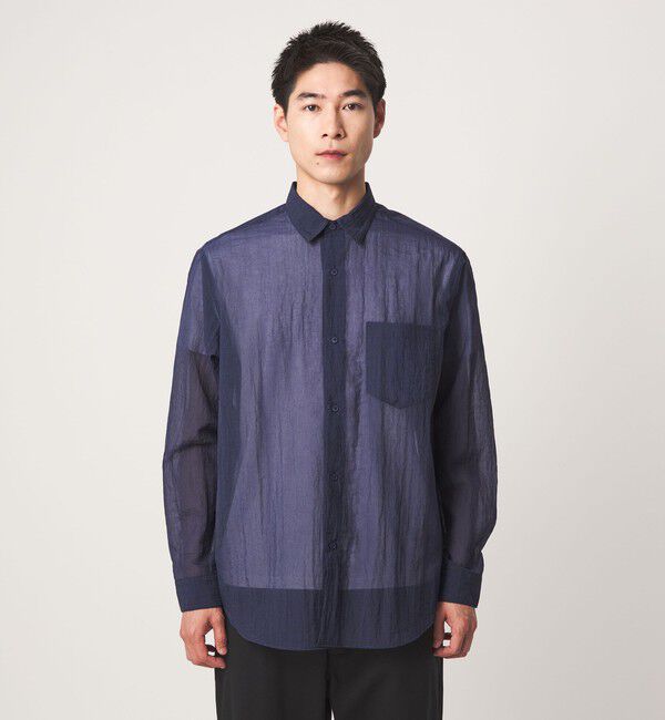 UNITED ARROWS green label relaxing「ナイロン シアー リップストップ 長袖 ジャストルーズ シャツ」|シャツ・ブラウス|