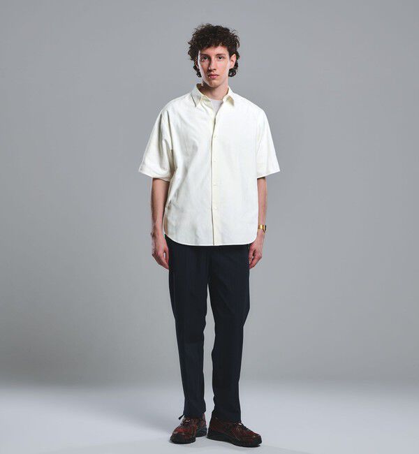 UNITED ARROWS green label relaxing「FINE BASIC スビン オックスフォード ジャストルーズ 半袖 シャツ」|シャツ・ブラウス|