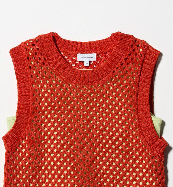 UNITED ARROWS green label relaxing「サマーニットベスト ＋ キャミ セット / キッズ 140cm-160cm」|ベスト・ジレ|