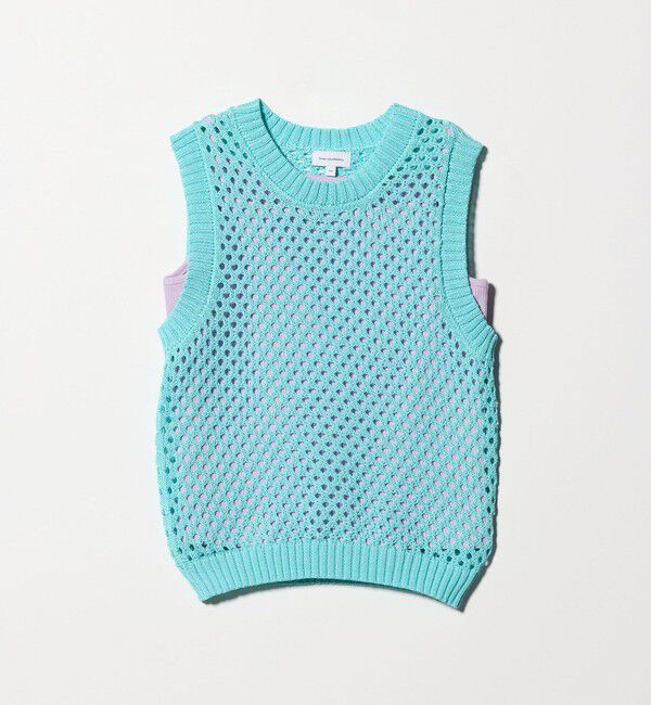 UNITED ARROWS green label relaxing「サマーニットベスト ＋ キャミ セット / キッズ 140cm-160cm」|ベスト・ジレ|LT.BLUE