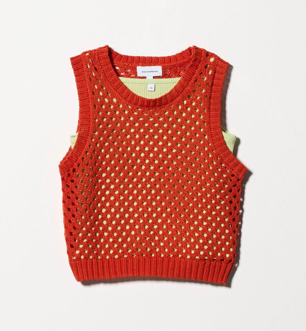 UNITED ARROWS green label relaxing「サマーニットベスト ＋ キャミ セット / キッズ 100cm-130cm」|ベスト・ジレ|ORANGE