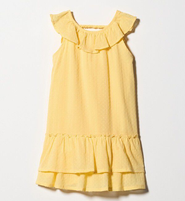 UNITED ARROWS green label relaxing「ドットフリルワンピース / キッズ 100cm-130cm」|ワンピース|