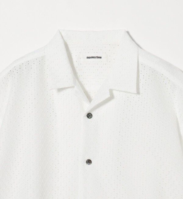 MONKEY TIME「アイレットラッセル オープンカラー シャツ」|シャツ・ブラウス|