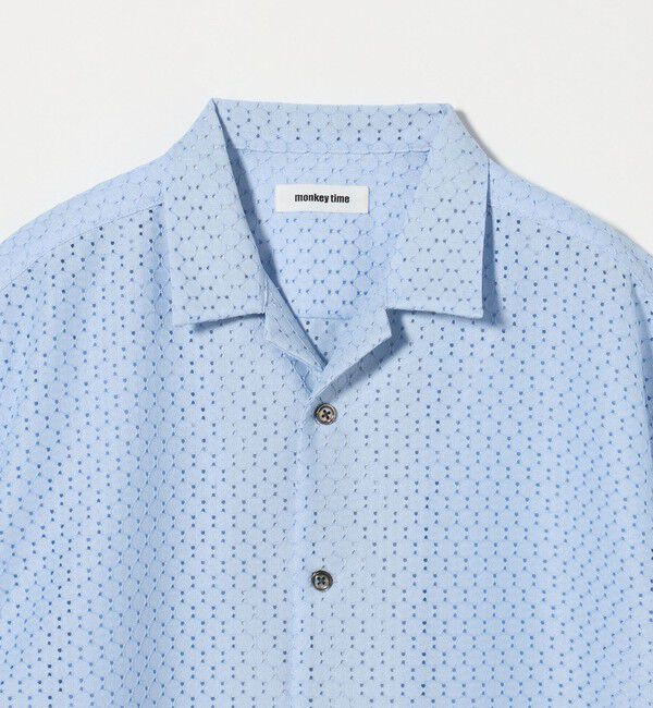 MONKEY TIME「アイレットラッセル オープンカラー シャツ」|シャツ・ブラウス|