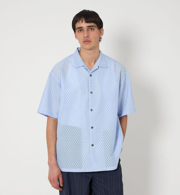 MONKEY TIME「アイレットラッセル オープンカラー シャツ」|シャツ・ブラウス|