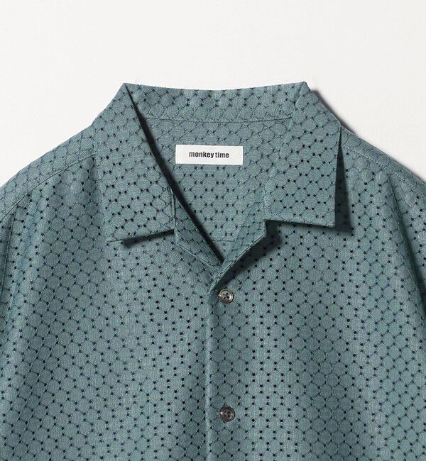 MONKEY TIME「アイレットラッセル オープンカラー シャツ」|シャツ・ブラウス|