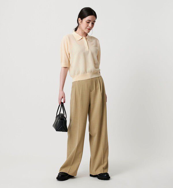 BEAUTY&YOUTH UNITED ARROWS「ポリエステルブレンド ２タック タブワイドパンツ」|その他|