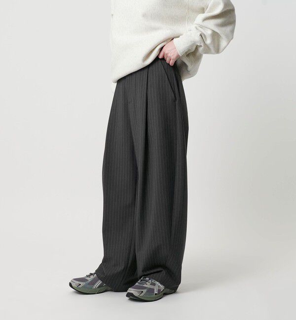 BEAUTY&YOUTH UNITED ARROWS「ポリエステルブレンド カーブパンツ」|スラックス|