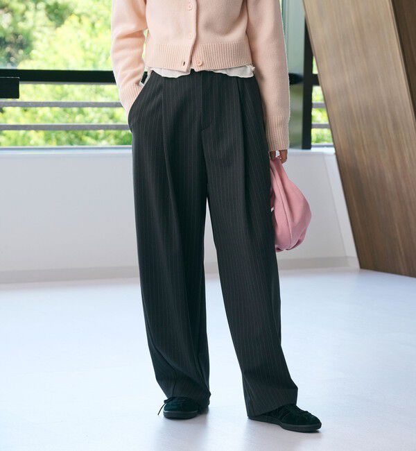 BEAUTY&YOUTH UNITED ARROWS「ポリエステルブレンド カーブパンツ」|スラックス|