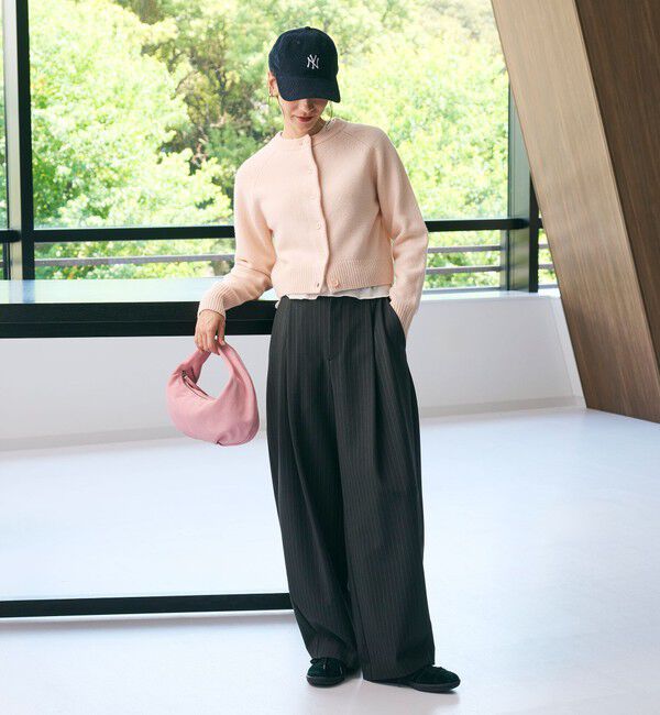 BEAUTY&YOUTH UNITED ARROWS「ポリエステルブレンド カーブパンツ」|スラックス|