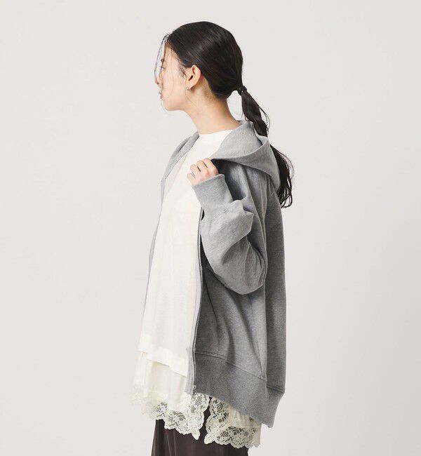 BEAUTY&YOUTH UNITED ARROWS「レースドッキング　ロングスリーブTシャツ」|Tシャツ・カットソー|