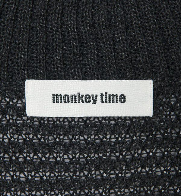 MONKEY TIME「リネン ドライバーズ ニット」|カーディガン|
