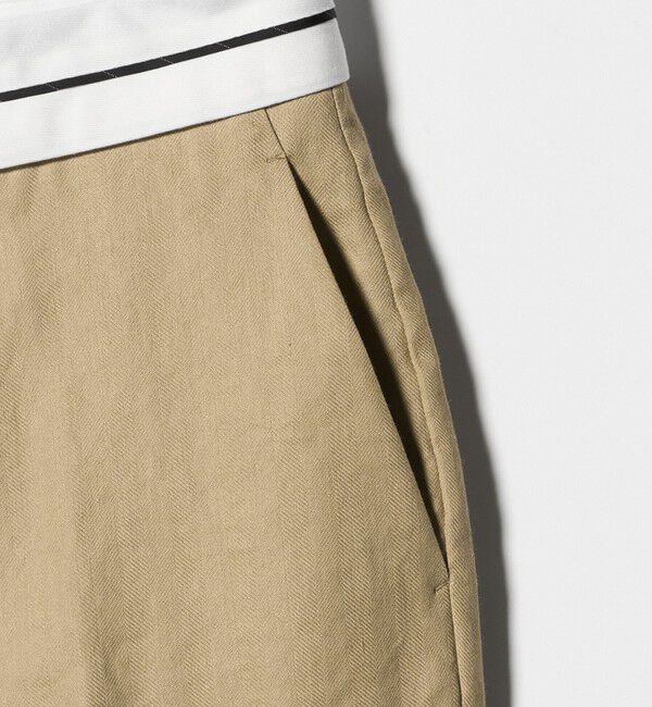 BEAUTY&YOUTH UNITED ARROWS「麻ブレンド マーベルト ワイドパンツ UVカット」|チノ|