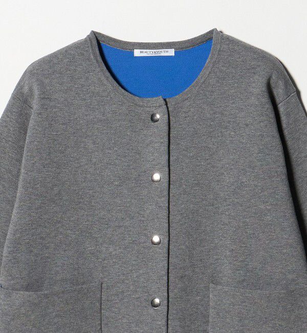 BEAUTY&YOUTH UNITED ARROWS「【WEB限定 Wardrobe DAILY MINIMAL】バイカラー スナップボタンカーディガン ウォッシャブル」|カーディガン|