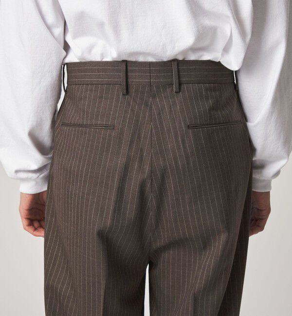 STEVEN ALAN「＜Steven Alan＞ ウール トロピカル インツープリーツ ドレス トラウザーズ」|スラックス|