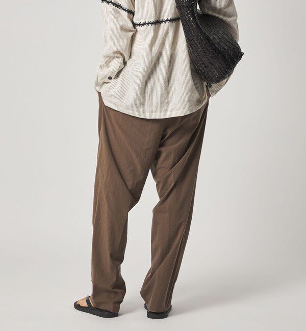 STEVEN ALAN「＜Steven Alan＞ ナイロン オックス アウト ワンプリーツ スラックス」|スラックス|