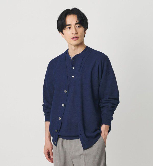 BEAUTY&YOUTH UNITED ARROWS「エアミラノ Vネック カーディガン ウォッシャブル 抗菌 防臭機能付き」|カーディガン|ROYAL